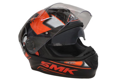 Casca integrala SMK Twister Cartoon GL271 negru / gri /rosu Pinlock ready - MotoRR