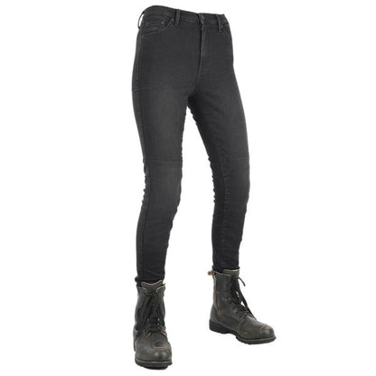 Blugi moto femei Oxford Original AA Approved Ladies Jeggings Regular negru