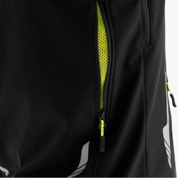 Geaca textil Adrenaline Freedom PPE negru / galben fluo - MotoRR