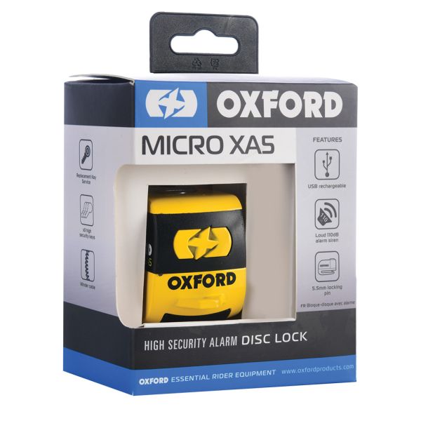 Blocator disc Oxford Micro XA5 galben 5mm - MotoRR