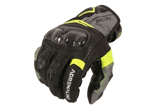 Manusi touring Adrenaline Hexagon PPE negru / gri / galben - MotoRR