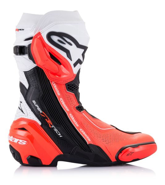 Ghete sport Alpinestars Supertech R Vented negru / rosu / alb - MotoRR