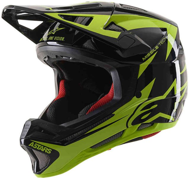 Casca Alpinestars Missile Tech Airlift negru-galben - MotoRR