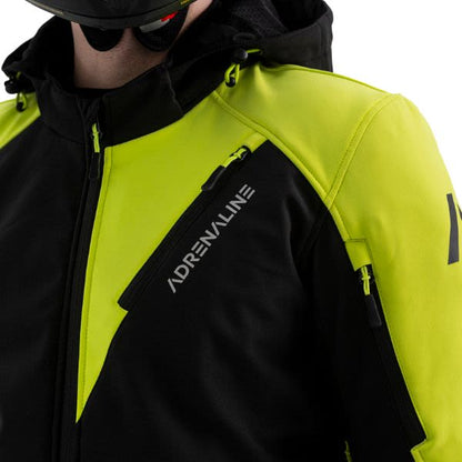 Geaca textil Adrenaline Freedom PPE negru / galben fluo - MotoRR
