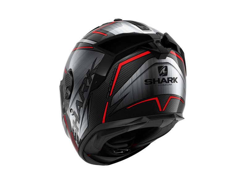 Casca integrala Shark Spartan GT Carbon Kromium carbon / crom / negru / rosu Pinlock ready - MotoRR