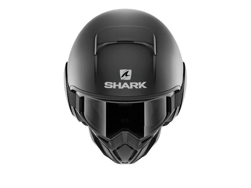 Casca Open-Face Shark Street-Drak Blank negru mat - MotoRR