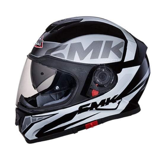 Casca integrala SMK Twister LOGO MA261 negru / gri Pinlock ready - MotoRR