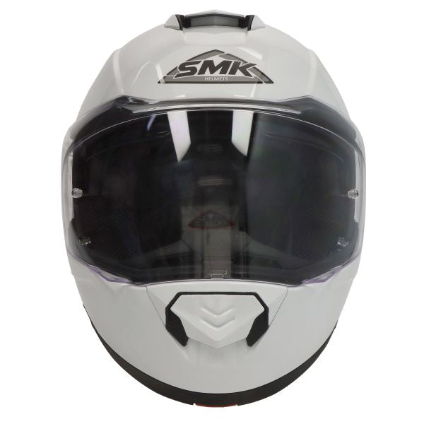 Casca Flip-Up SMK Glide White GL100 alb Pinlock ready - MotoRR