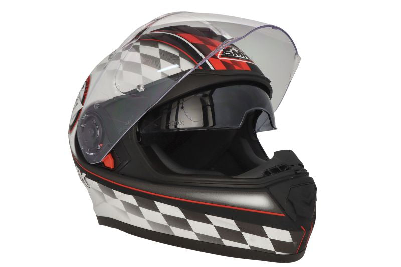 Casca integrala SMK Twister Blade MA236 negru / gri / rosu - MotoRR