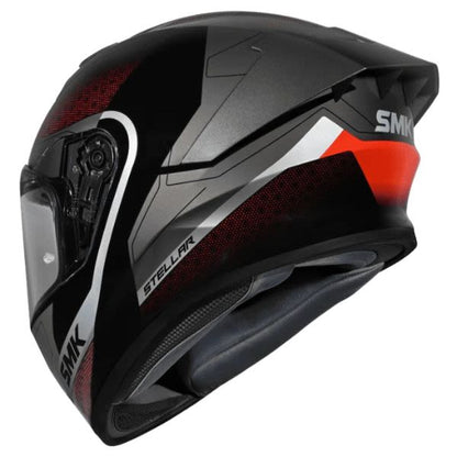 Casca integrala SMK Stellar Sport Flight gri-negru-rosu - MotoRR