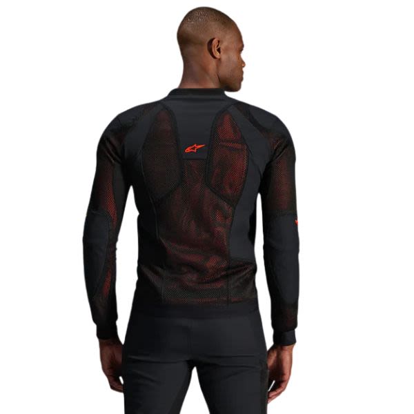Geaca textil Alpinestars Troop-Air PRO negru / rosu - MotoRR