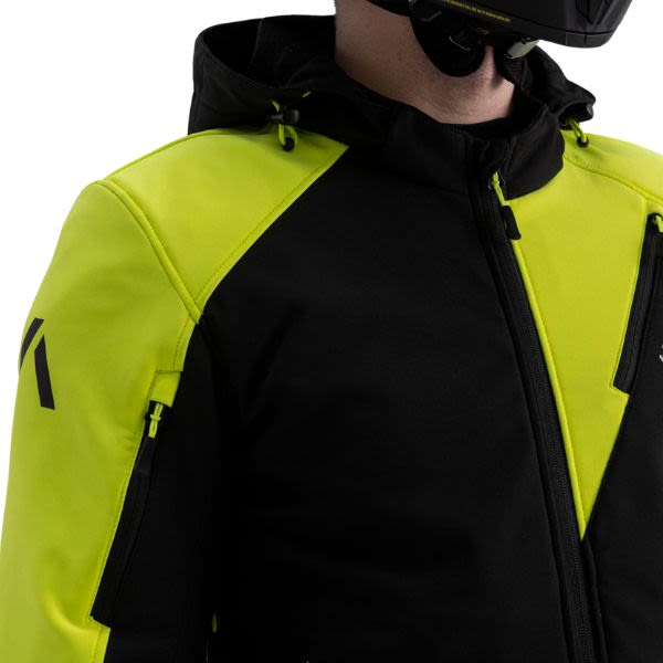 Geaca textil Adrenaline Freedom PPE negru / galben fluo - MotoRR