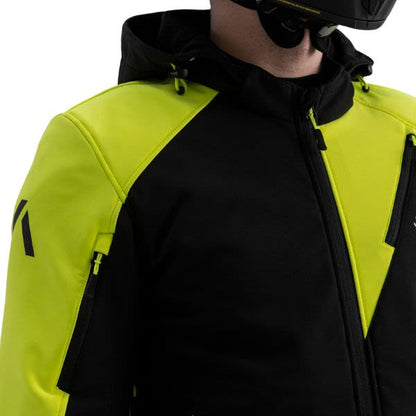 Geaca textil Adrenaline Freedom PPE negru / galben fluo - MotoRR