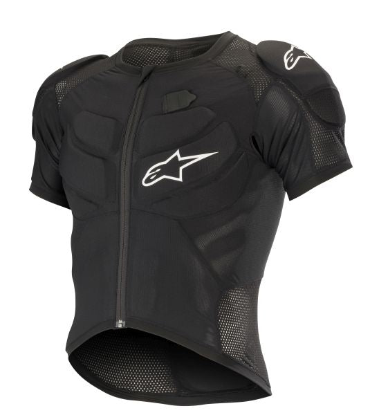 Tricou ciclism cu protectii Alpinestars Vector Tech negru - MotoRR