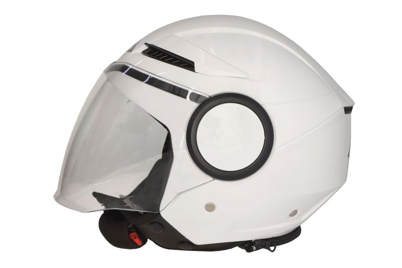 Casca Open-Face SMK Streem White GL100 alb - MotoRR