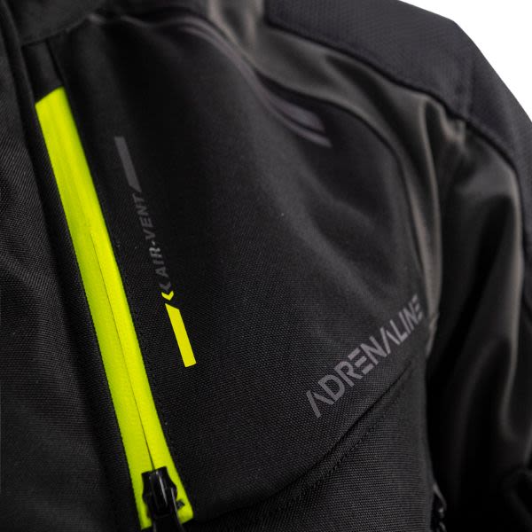 Geaca textil Adrenaline Bergen PPE negru / galben fluo - MotoRR
