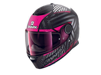 Casca integrala Shark Spartan 1.2 Kobrak Mat gri / negru / roz Pinlock ready - MotoRR