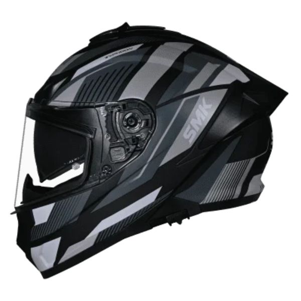 Casca integrala SMK Typhoon Sparko gri-negru-alb - MotoRR