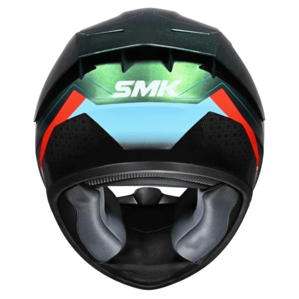 Casca integrala SMK Stellar Sport Flight albastru-negru-portocaliu - MotoRR
