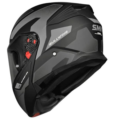 Casca Flip-Up SMK Gullwing Sonic negru-gri - MotoRR