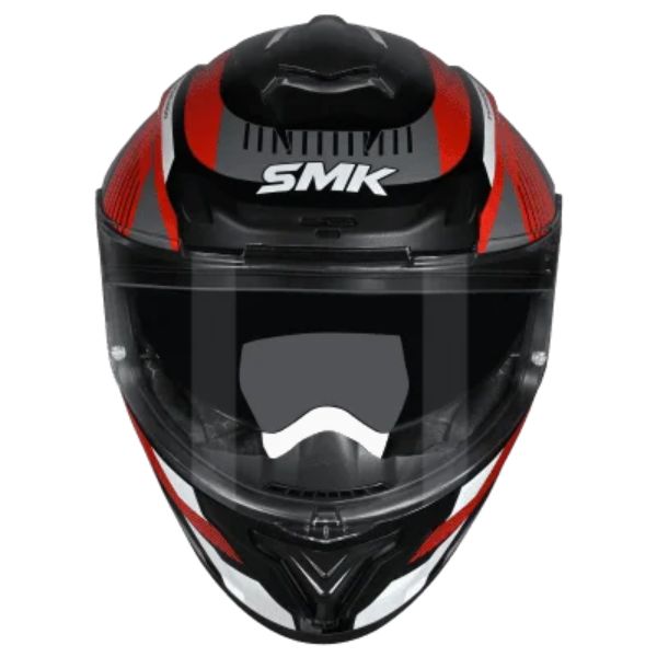 Casca integrala SMK Typhoon Sparko gri-negru-rosu - MotoRR