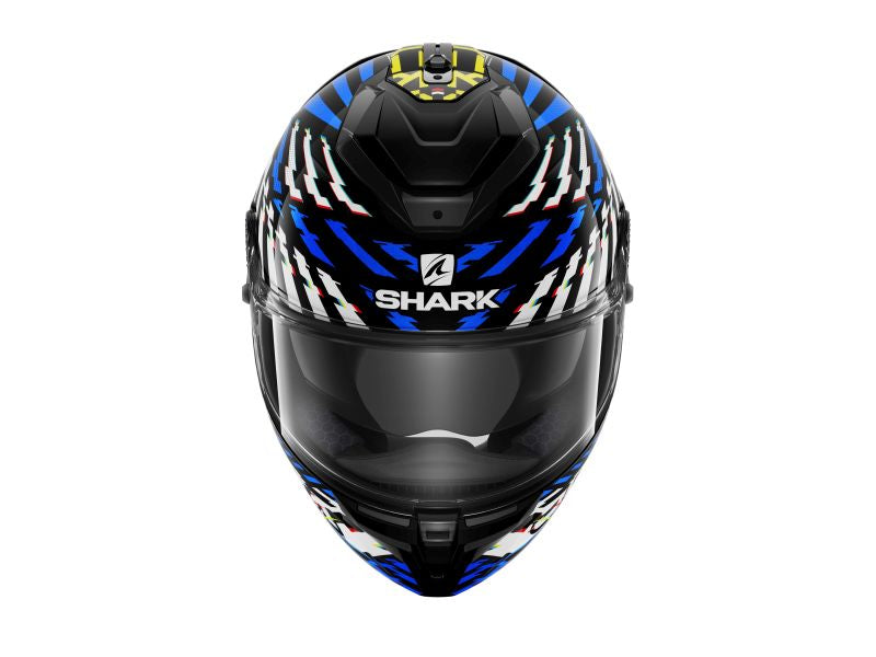 Casca integrala Shark Spartan GT E-Brake alb / albastru / negru Pinlock ready - MotoRR