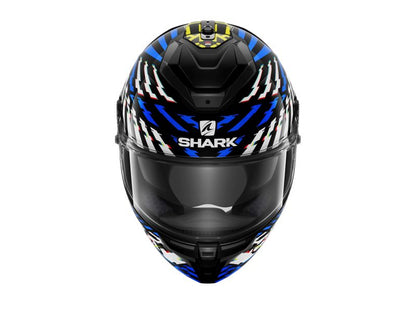 Casca integrala Shark Spartan GT E-Brake alb / albastru / negru Pinlock ready - MotoRR