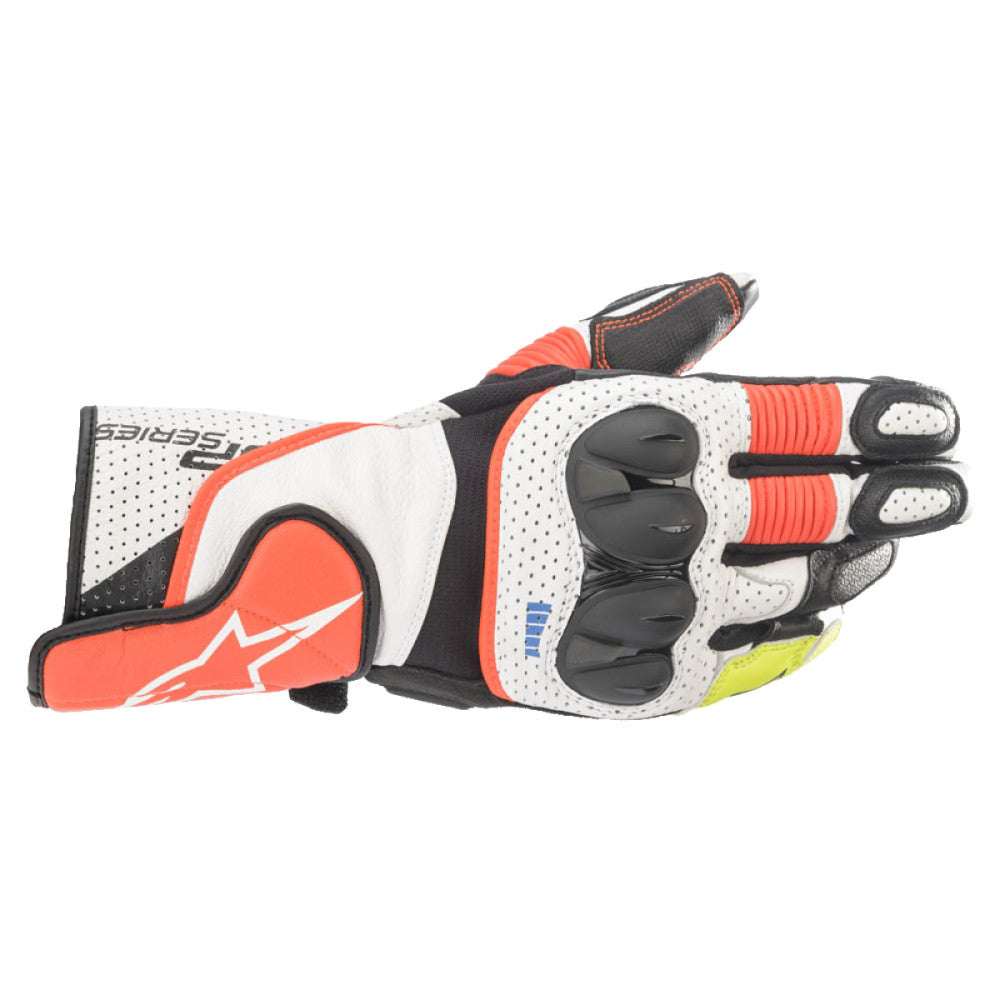 Manusi sport Alpinestars SP-2 V3 negru / rosu fosforescent / alb - MotoRR