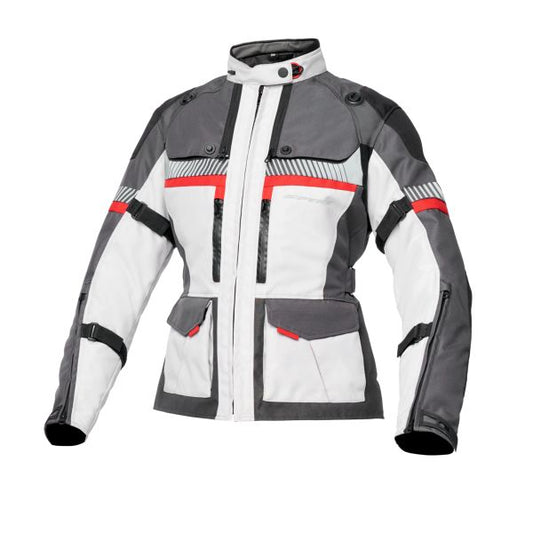 Geaca textil femei Spyke Everglade Dry Tecno 2.0 Lady negru / gri - MotoRR