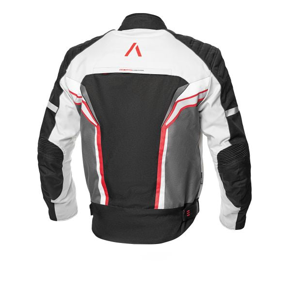 Geaca textil Adrenaline SOLA 2.0 PPE negru / gri / rosu - MotoRR