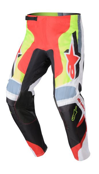 Pantaloni Offroad Alpinestars MX Fluid Agent negru / rosu / alb / galben - MotoRR