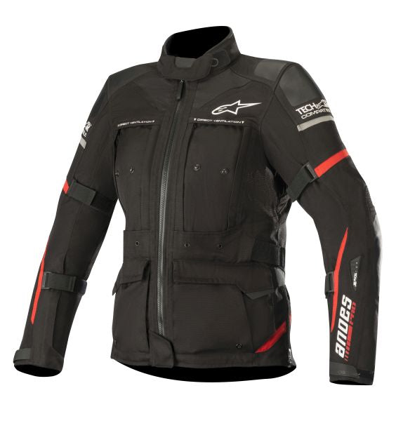 Geaca textil femei Alpinestars Stella Andes Pro DRYSTAR Tech-Air negru / rosu - MotoRR