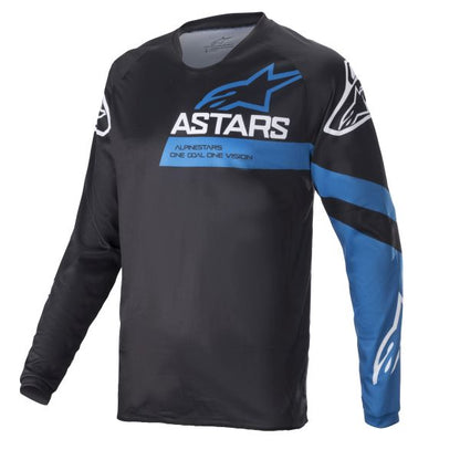 Bluza Offroad Alpinestars Racer V3 negru-albastru - MotoRR