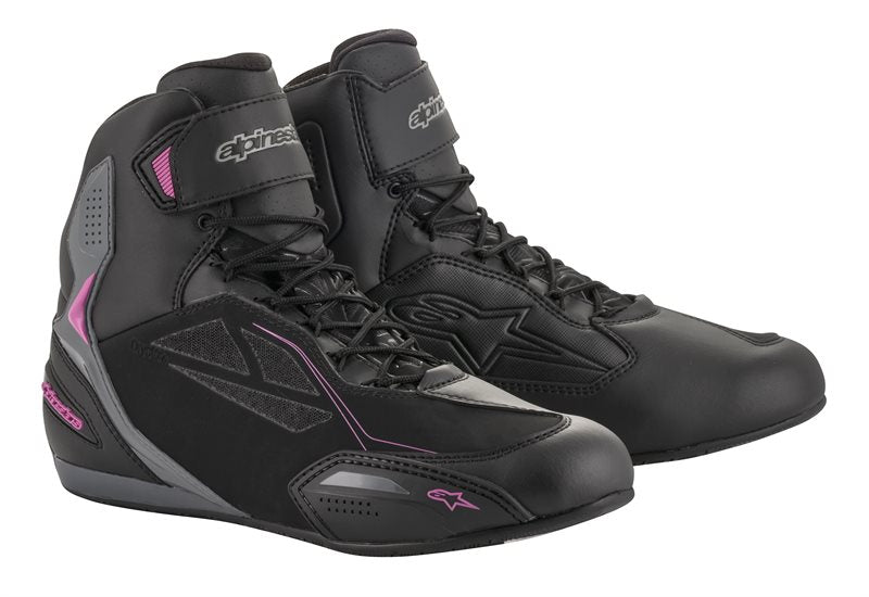 Ghete moto urbane Alpinestars Stella Faster 3 DRYSTAR negru-gri-roz - MotoRR