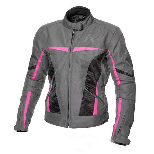 Geaca textil femei Adrenaline Love Ride 2.0 PPE negru / gri / roz - MotoRR