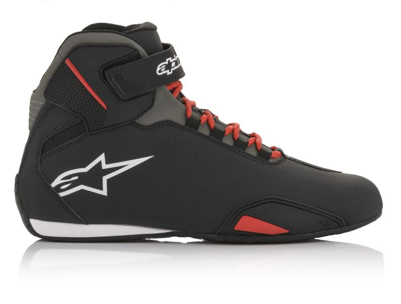 Ghete moto urbane Alpinestars Sektor negru / rosu - MotoRR