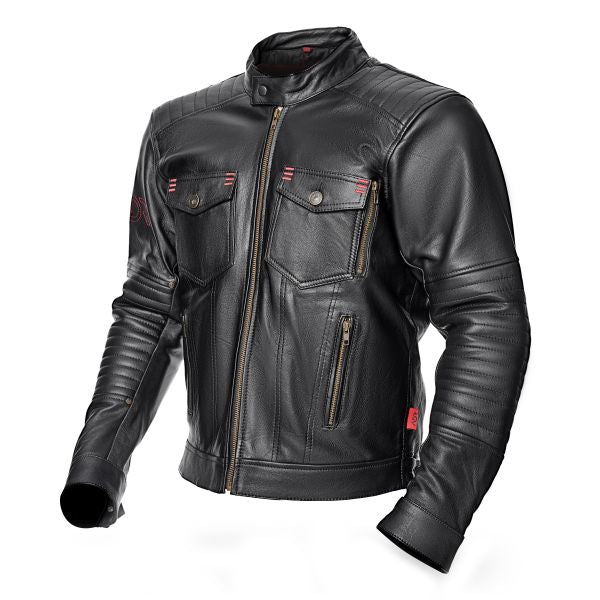 Geaca de piele Adrenaline Boston PPE negru - MotoRR