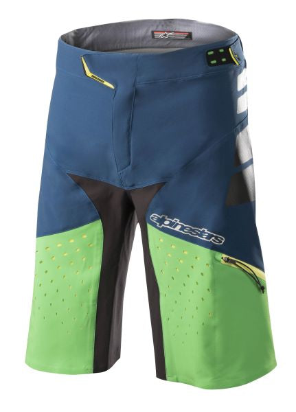 Pantaloni scurti Alpinestars Drop PRO albastru / verde - MotoRR