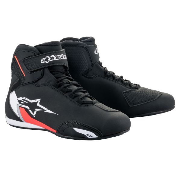 Ghete moto urbane Alpinestars Sektor negru / rosu / alb - MotoRR