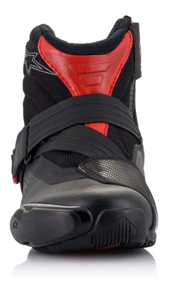 Ghete moto urbane Alpinestars SMX-1 R V2 negru-rosu - MotoRR