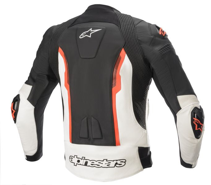 Geaca de piele Alpinestars Missile V2 alb / negru / rosu - MotoRR