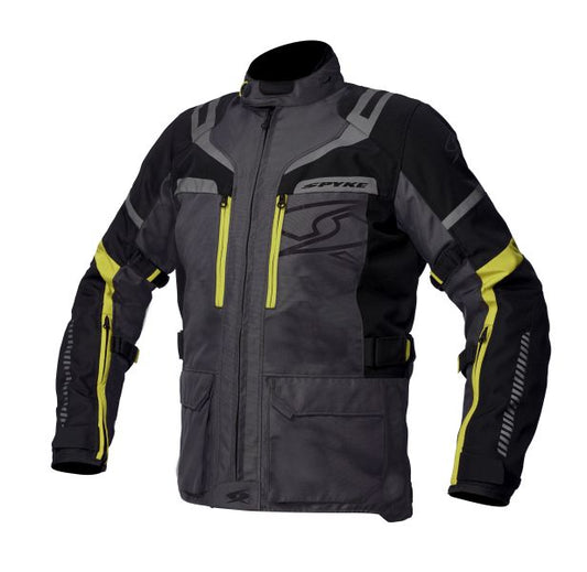 Geaca textil Spyke Meridian Dry Tecno antracit / negru / galben - MotoRR