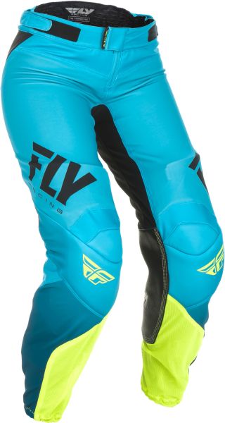 Pantaloni offroad femei FLY Racing Women's Lite albastru / galben - MotoRR