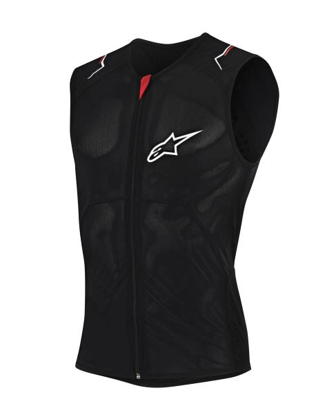 Vesta cu protectii Alpinestars Evolution negru / rosu / alb - MotoRR