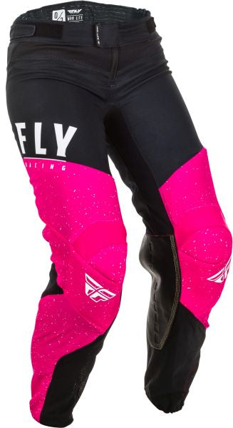 Pantaloni Offroad femei FLY Racing Women's Lite negru / roz - MotoRR