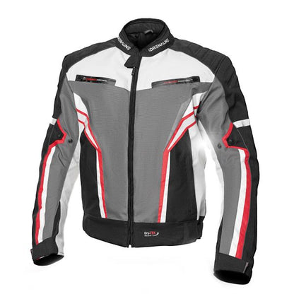 Geaca textil Adrenaline SOLA 2.0 PPE negru / gri / rosu - MotoRR