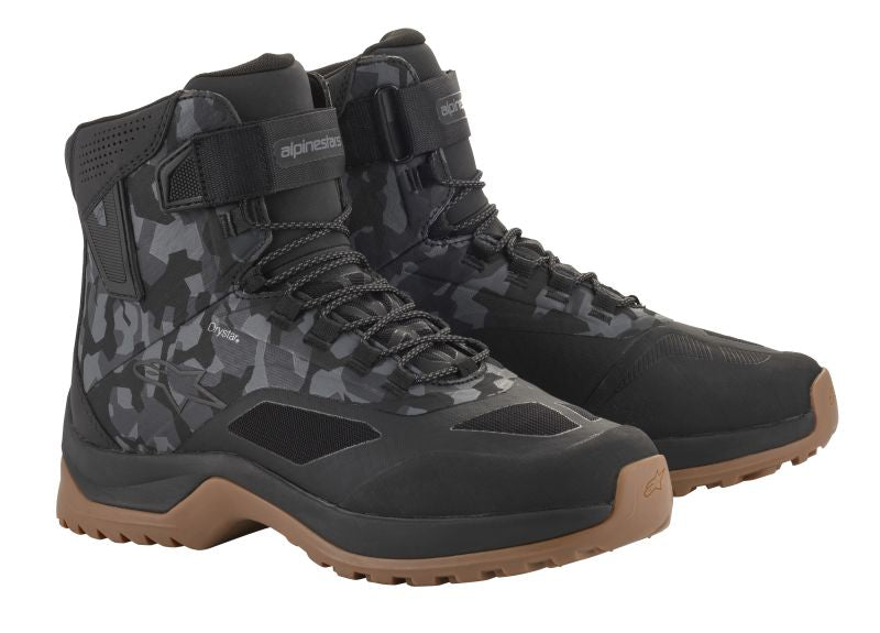 Ghete moto urbane Alpinestars CR-6 Drystar negru/camo/gri - MotoRR