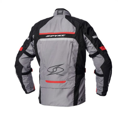 Geaca textil Spyke Meridian Dry Tecno negru / gri / rosu - MotoRR