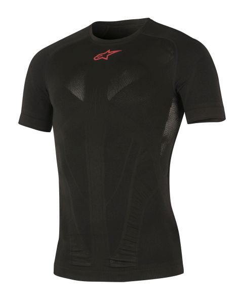 Tricou termoactiv Alpinestars MX Tech negru / rosu - MotoRR