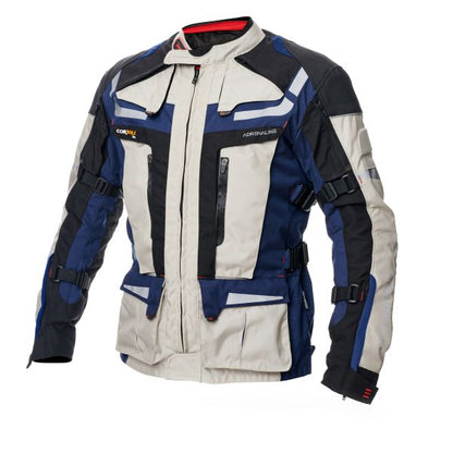 Geaca textil Adrenaline Cameleon 2.0 PPE bej / albastru - MotoRR